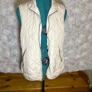 Old Navy Cream Quilted Vest